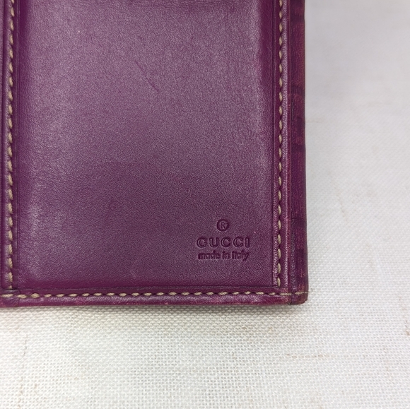 Gucci Purple Guccissima Leather Flap Continental Wallet - Picture 5 of 12